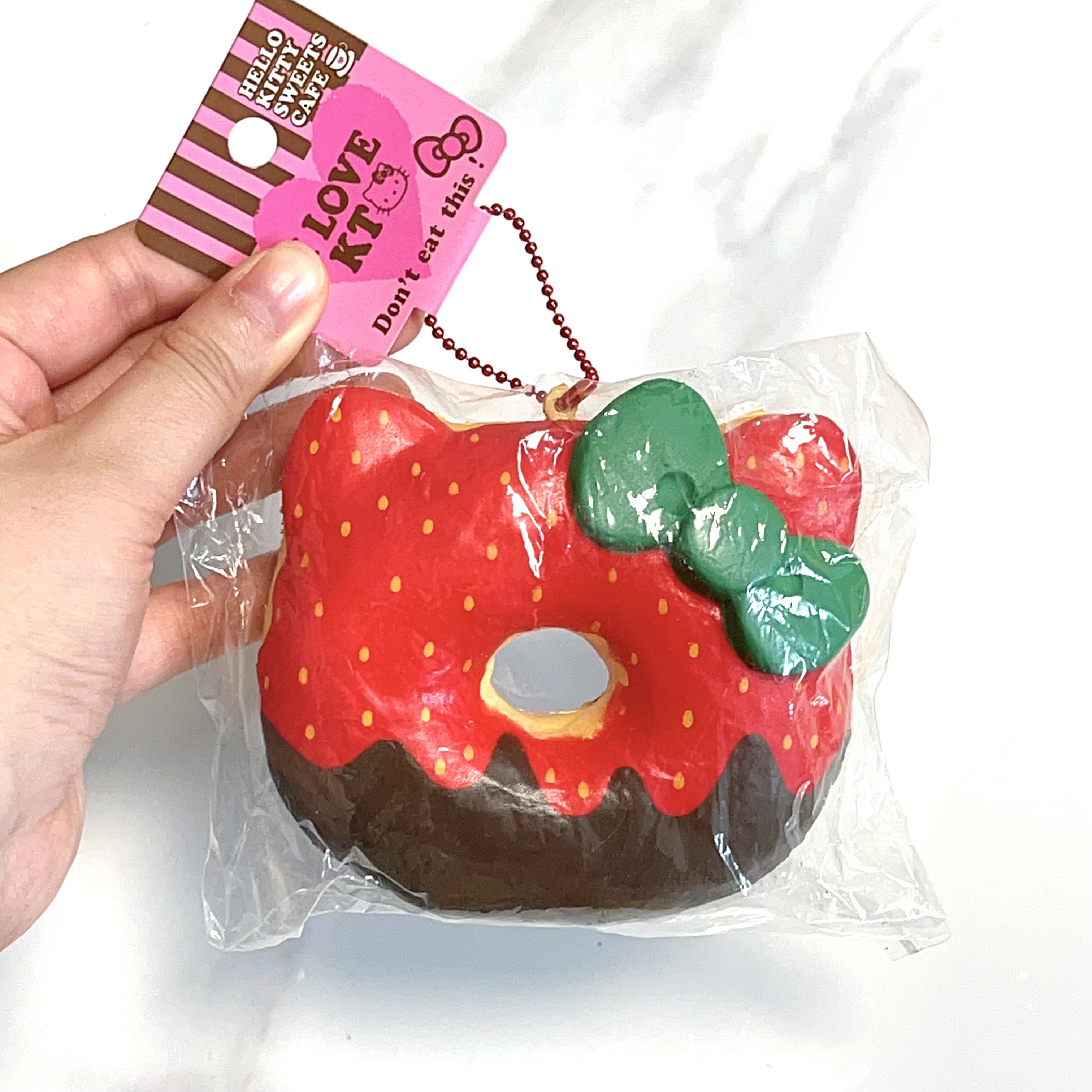 Super rare Hello Kitty strawberry donut squishy