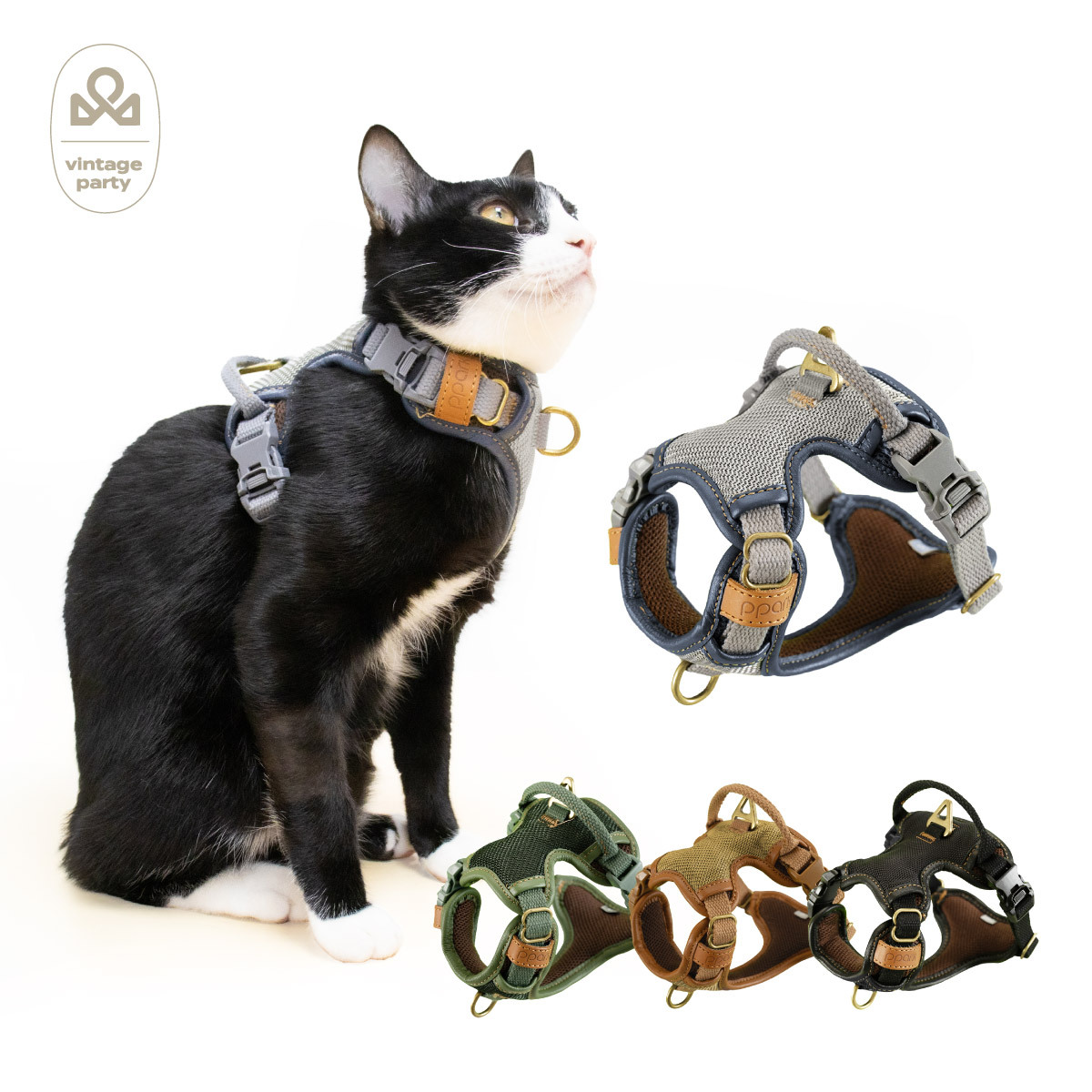 《官網限定》貓｜CoolFit 復古運動款 3扣H型胸背帶