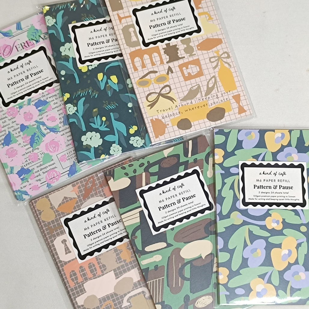 A Kind of cafe什物．雙面印刷M6便簽活頁紙 共六款