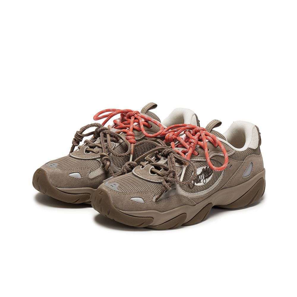 女款-HeartHoof Claw Clunky雙色繫帶老爹鞋-淺綠色(U6BFCTW15N2）