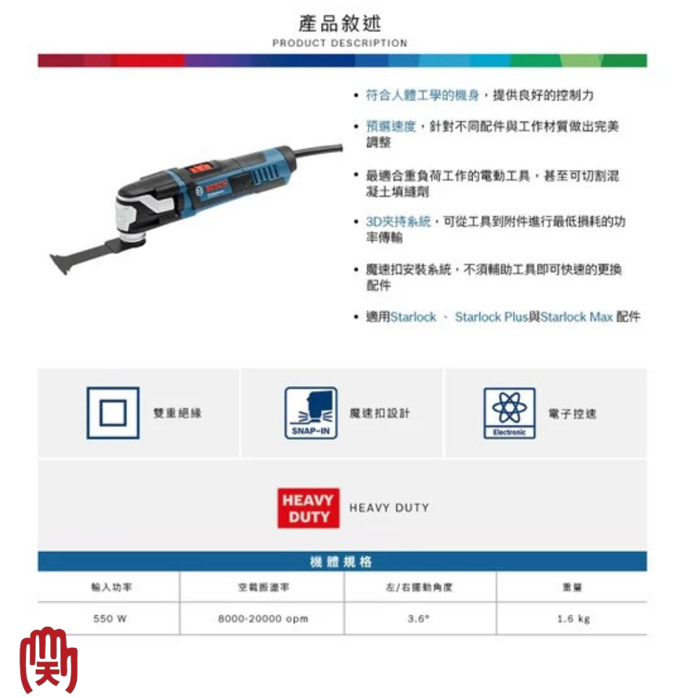 BOSCH 博世 磨切機 GOP 55-36 06012311C1