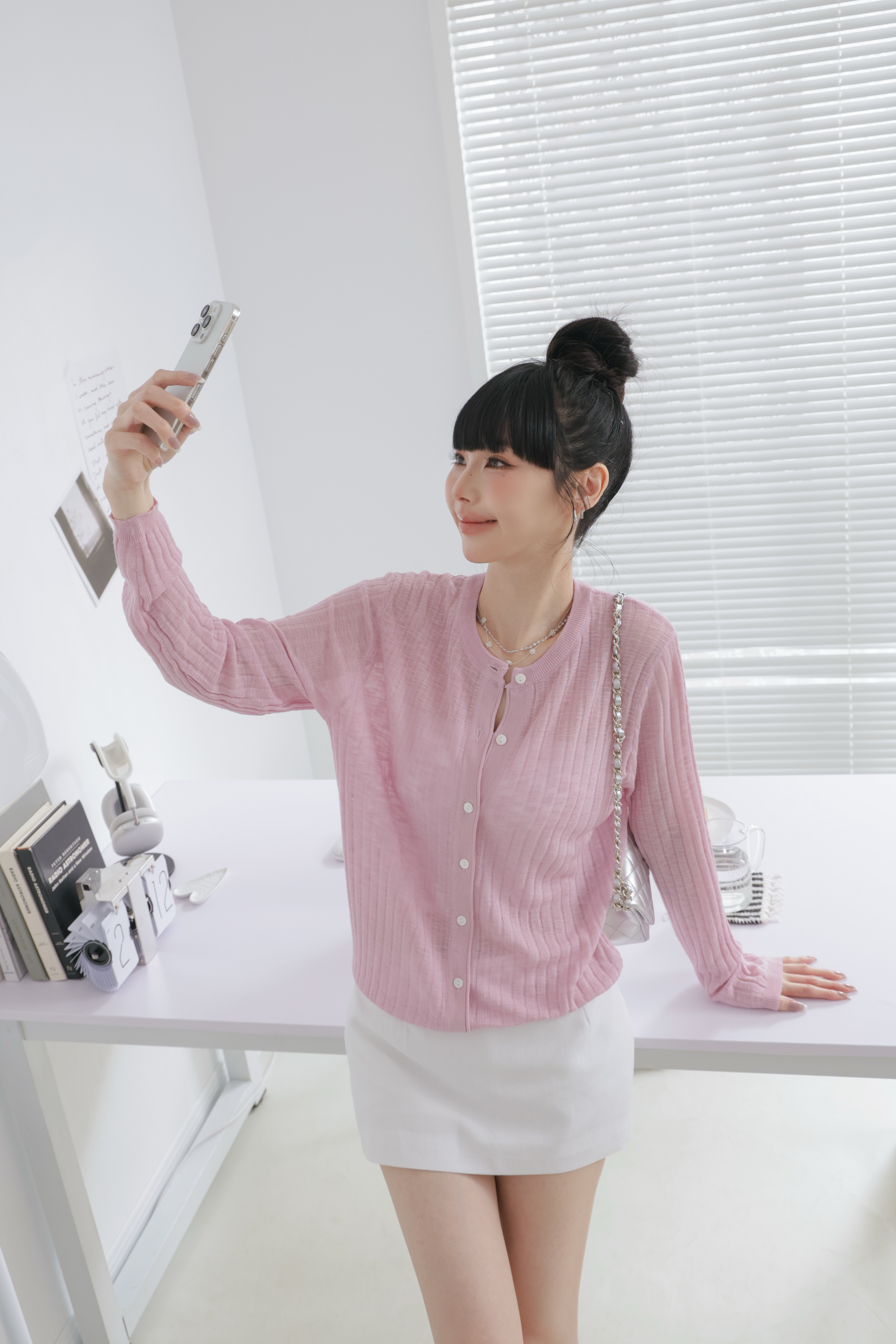 總監部長包色慵懶坑條針織外套 P19