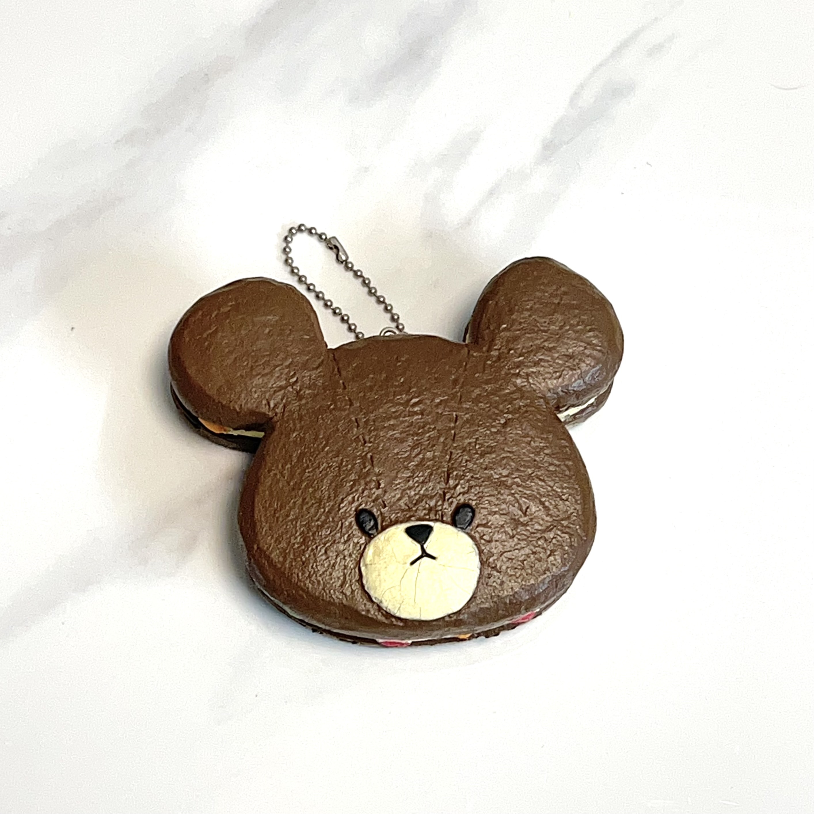 Vintage Bear school cookie squishy (no op tag)