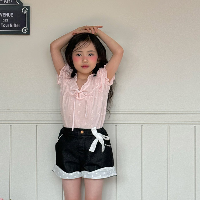 正韓夏NINIBELLO 小花蝴蝶結牛仔褲