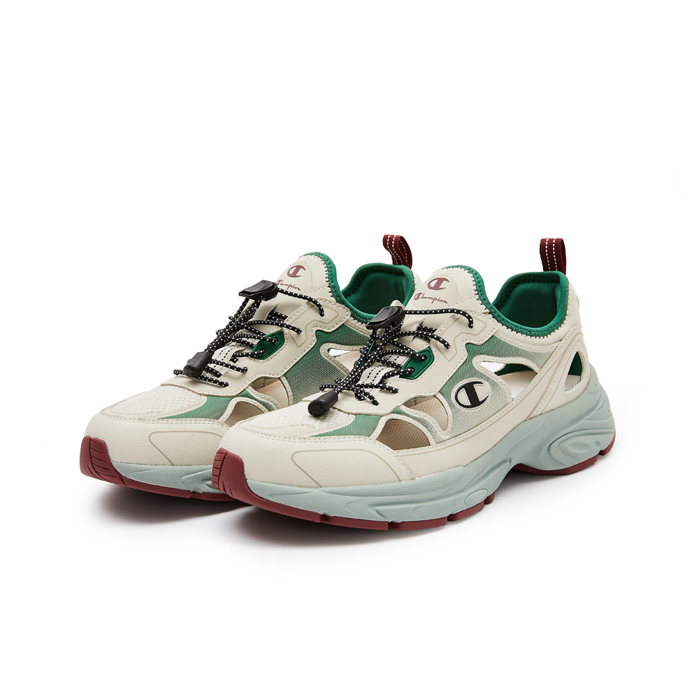 男款-Sandal Racer 1鏤空設計戶外休閒鞋-綠/灰 (U5AFCSM17P2）