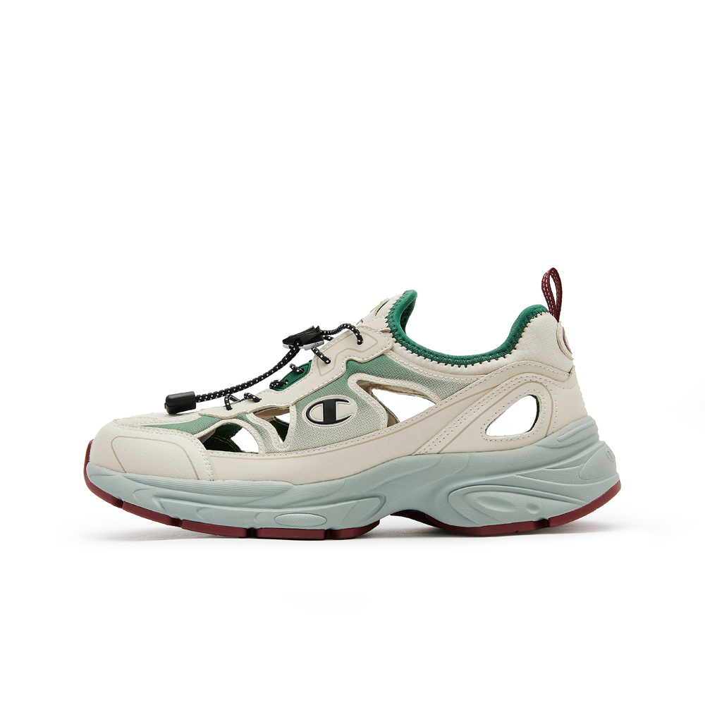 男款-Sandal Racer 1鏤空設計戶外休閒鞋-綠/灰 (U5AFCSM17P2）