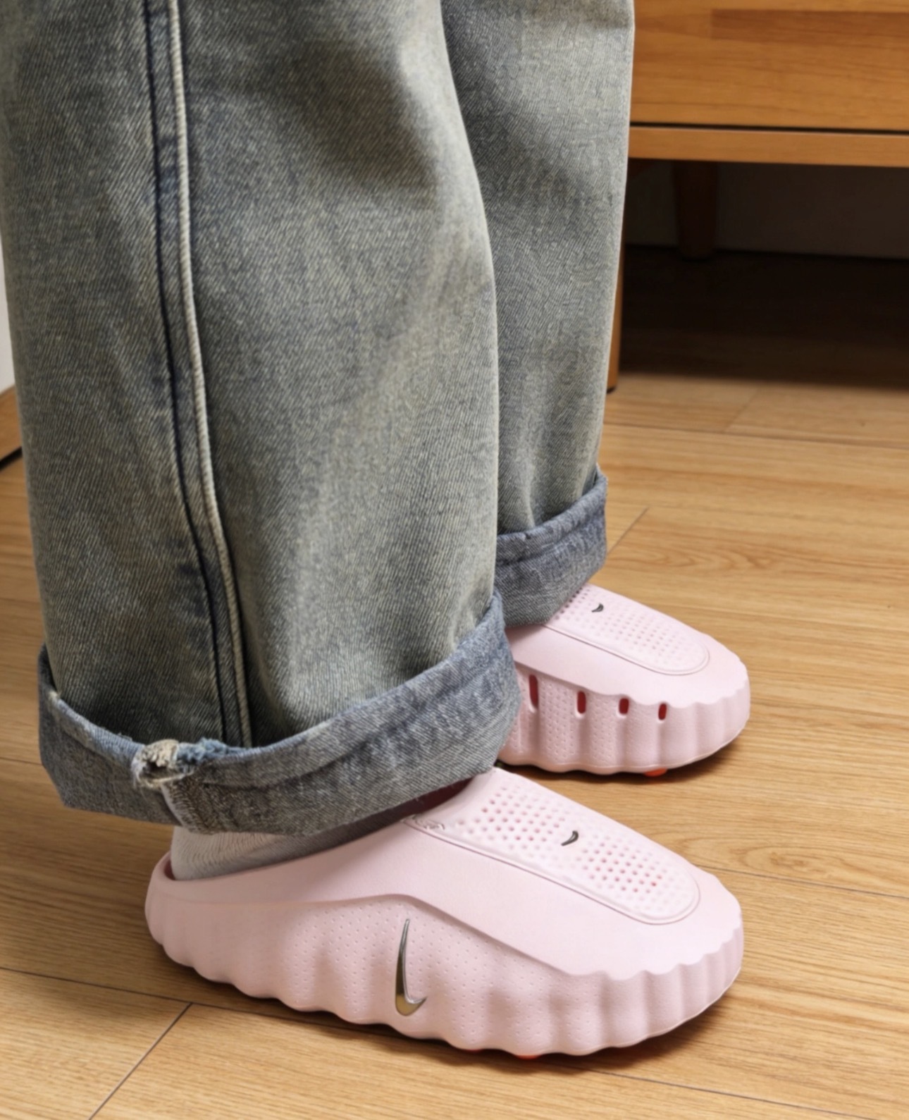 〈海外連線預定〉女鞋 NIKE MIND 001 Pearl Pink 珍珠粉 科技休閒運動穆勒鞋 拖鞋【HQ4309-610】REJUVEN8