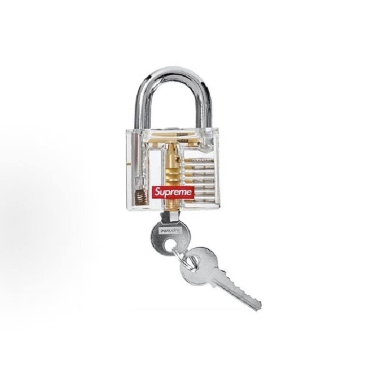 SUPREME Transparent Lock Clear 不鏽鋼材質鎖具