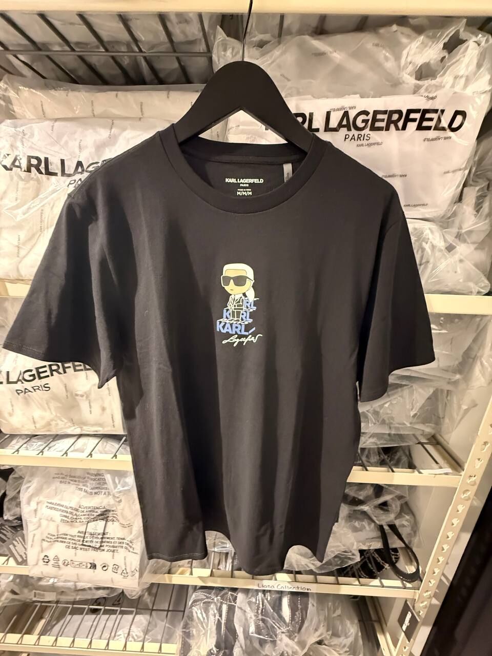 [U] KARL LAGERFELD BLACK FATHER'S DAY KARL TEE, UKL311 (UKL311)