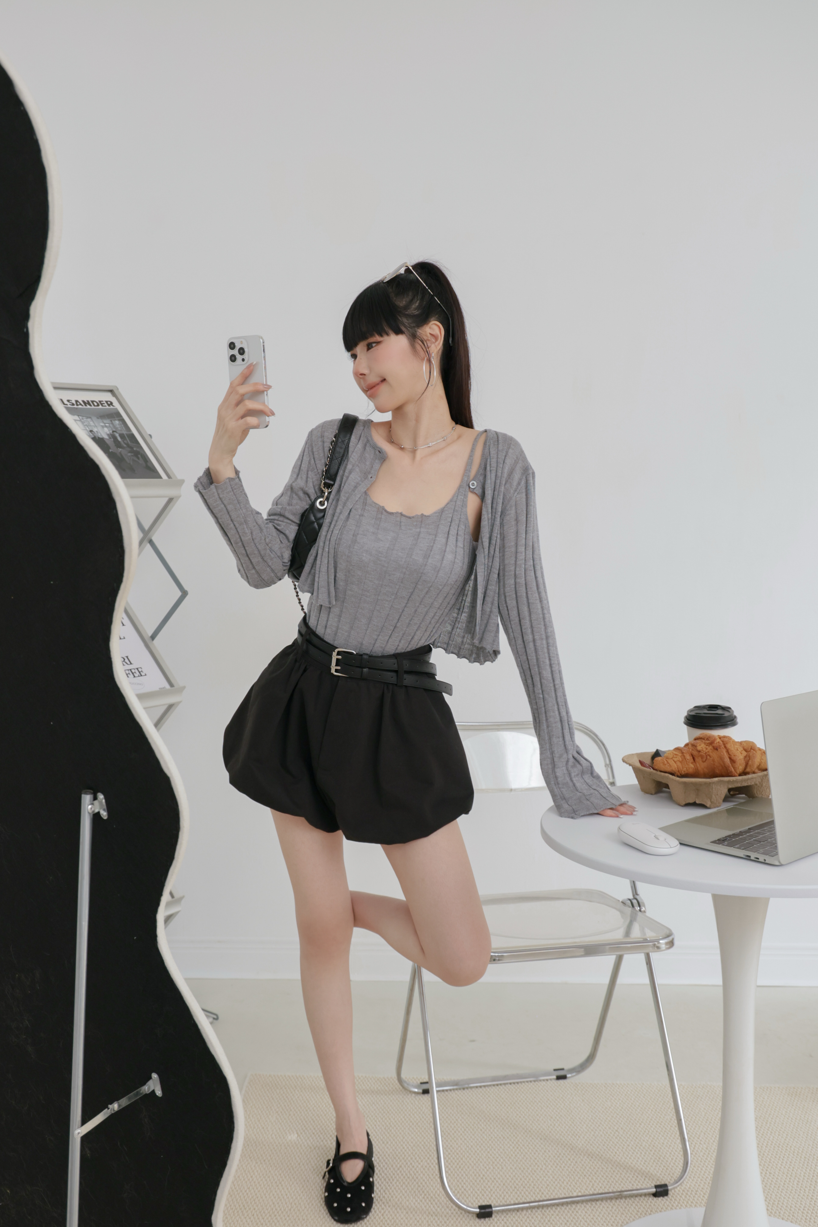 甜美花苞短褲 P23