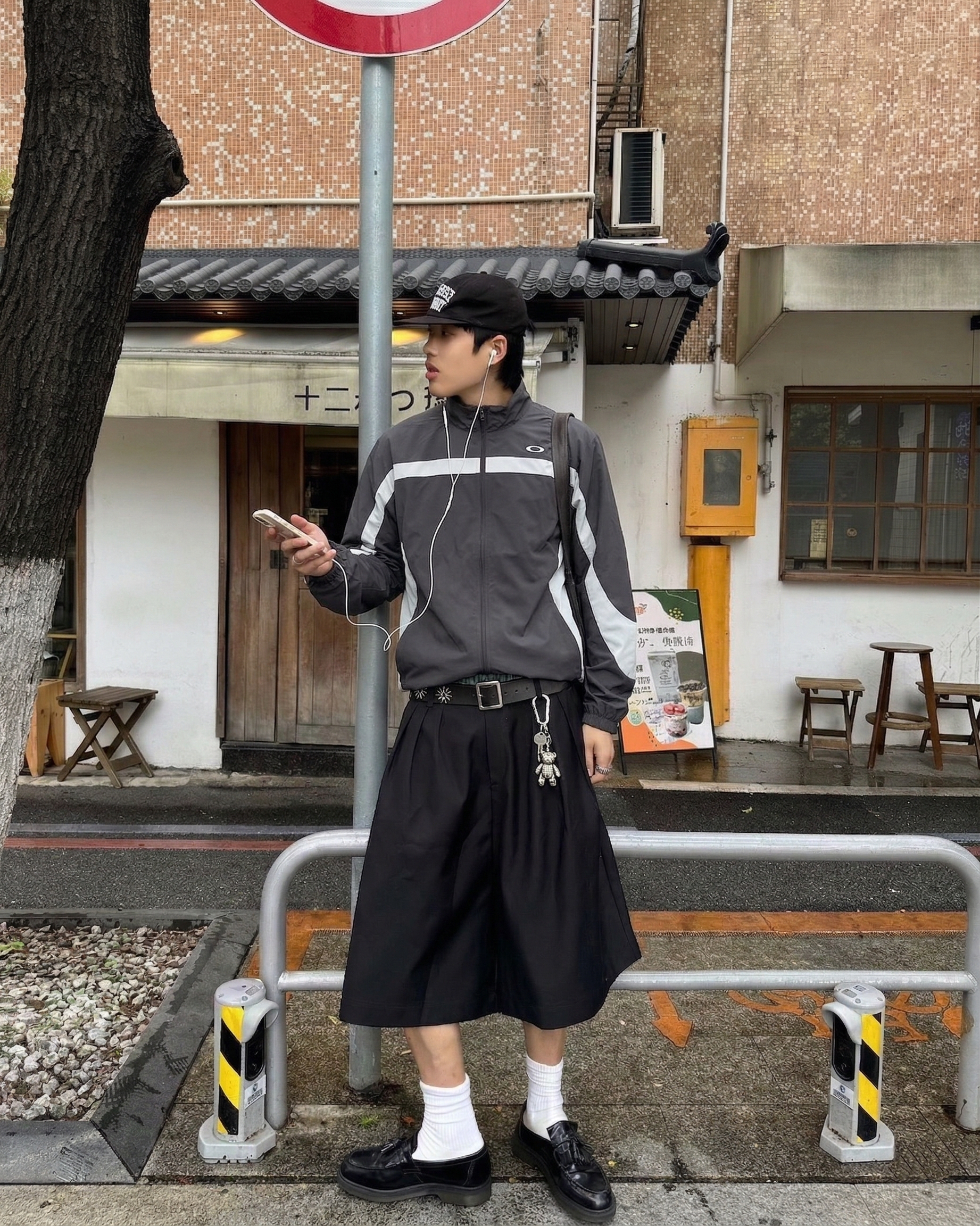 Oakley 26ss 復古 拼接 風衣 長袖 外套 黑灰