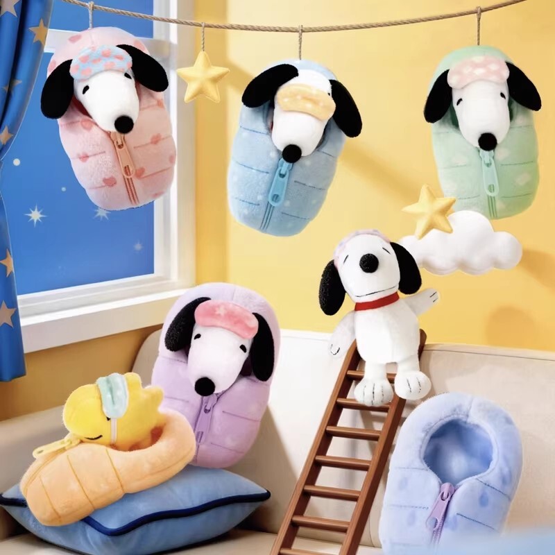 【Snoopy】睡袋系列吊飾 Snoopy Woodstock