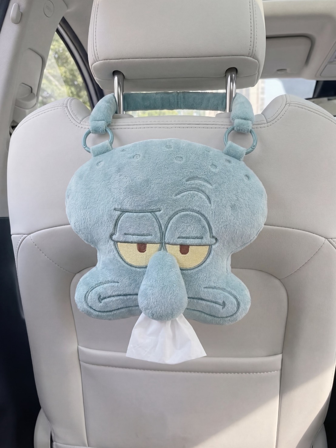 爆款新上市🔥厭世章魚哥 毛絨車用 翻玩 紙巾套