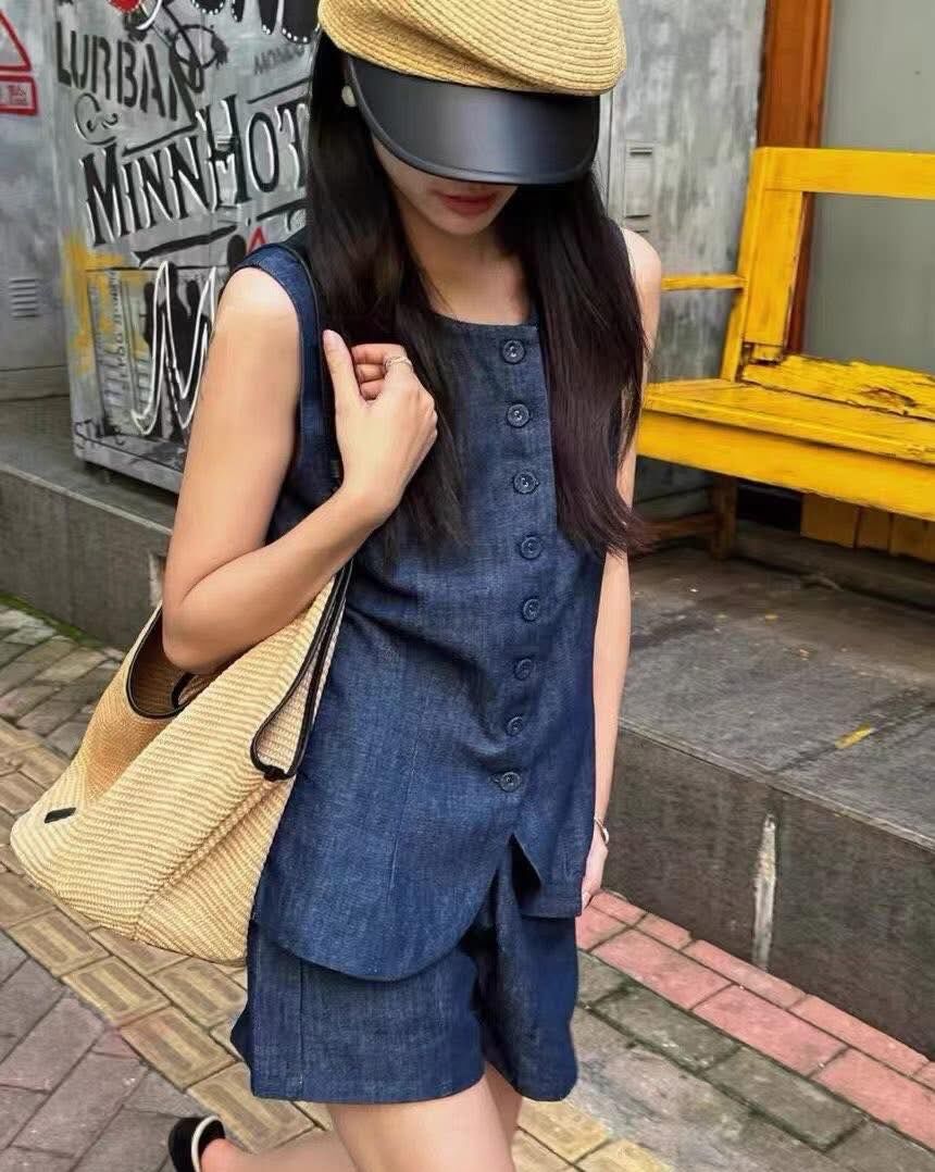 【簡約知性的牛仔丹寧套裝組】（現貨）