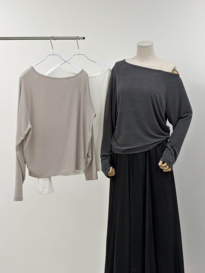 SA6016 露單肩插間上衣