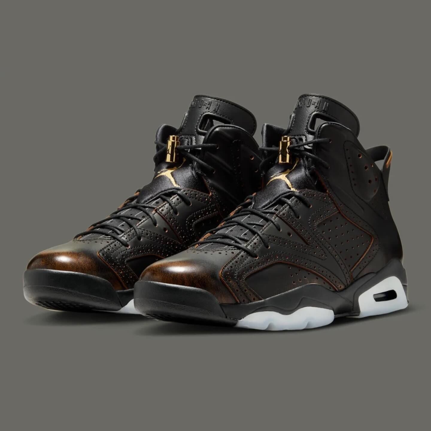 Air Jordan 6 “Xuan Wu” 玄武 黑銅 黑金 皮革 仿舊 古銅金 中國風 神獸 復古 AJ6 籃球鞋 IR7572-220