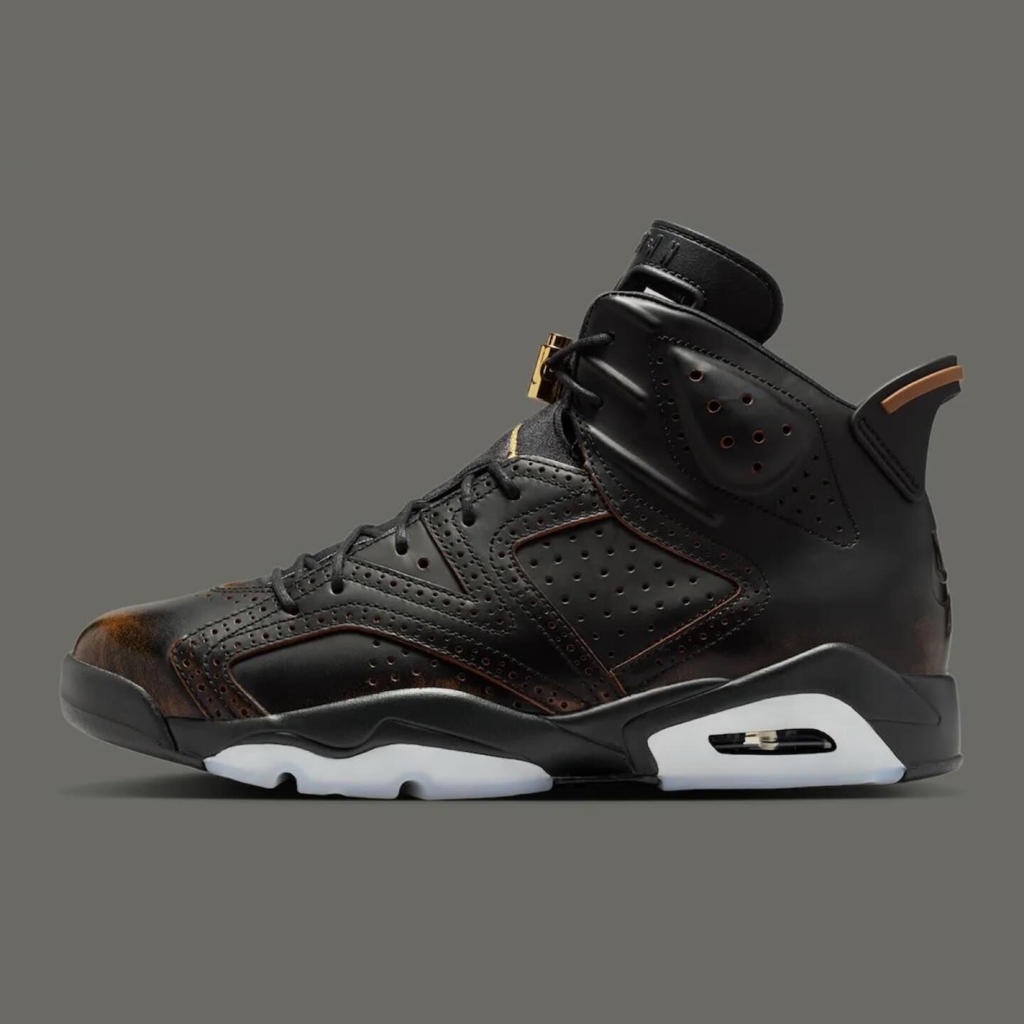 Air Jordan 6 “Xuan Wu” 玄武 黑銅 黑金 皮革 仿舊 古銅金 中國風 神獸 復古 AJ6 籃球鞋 IR7572-220