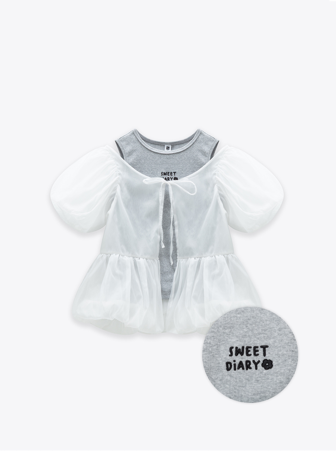 軟軟兔甜蜜日常澎澎袖2件套