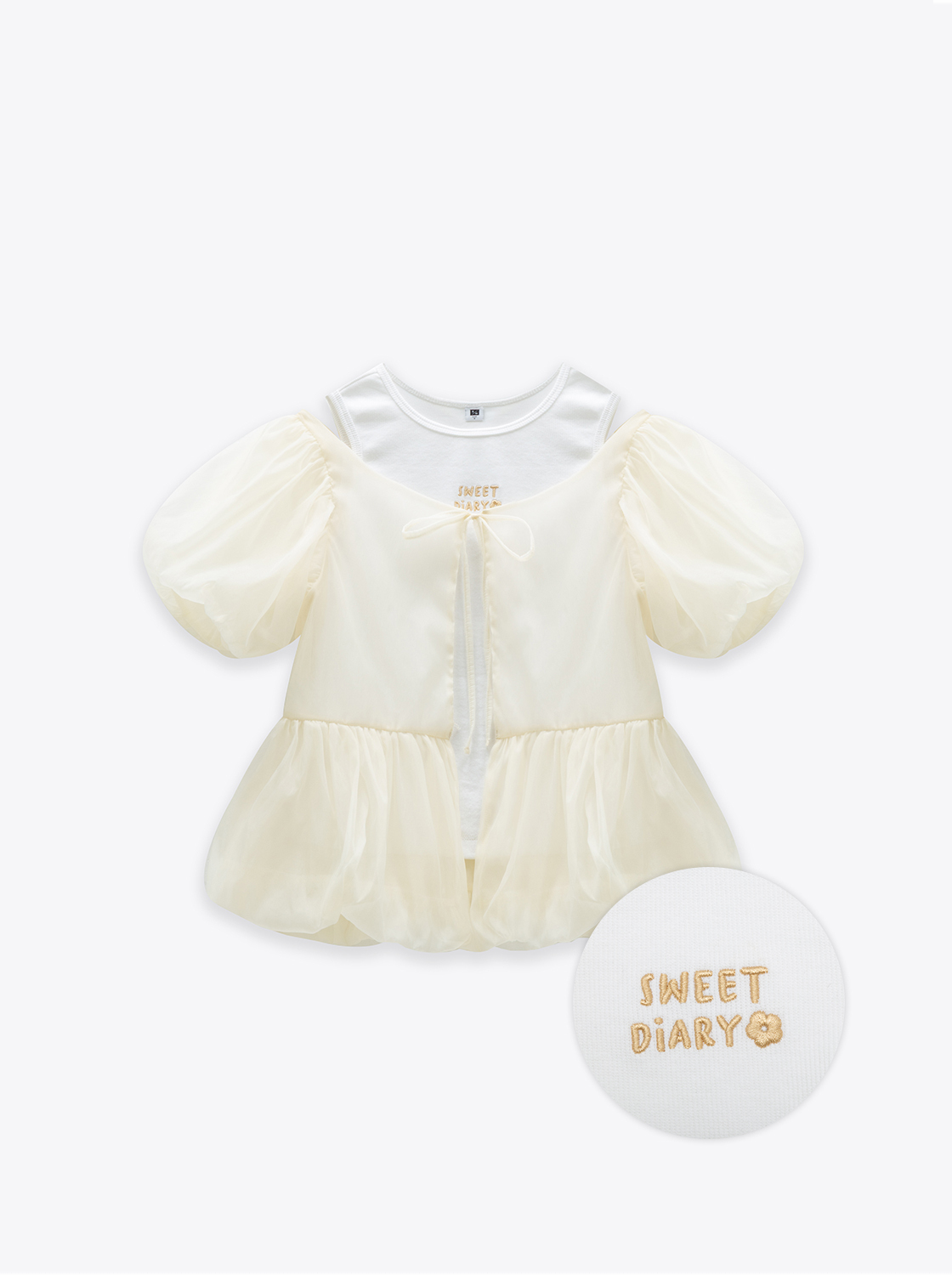 軟軟兔甜蜜日常澎澎袖2件套