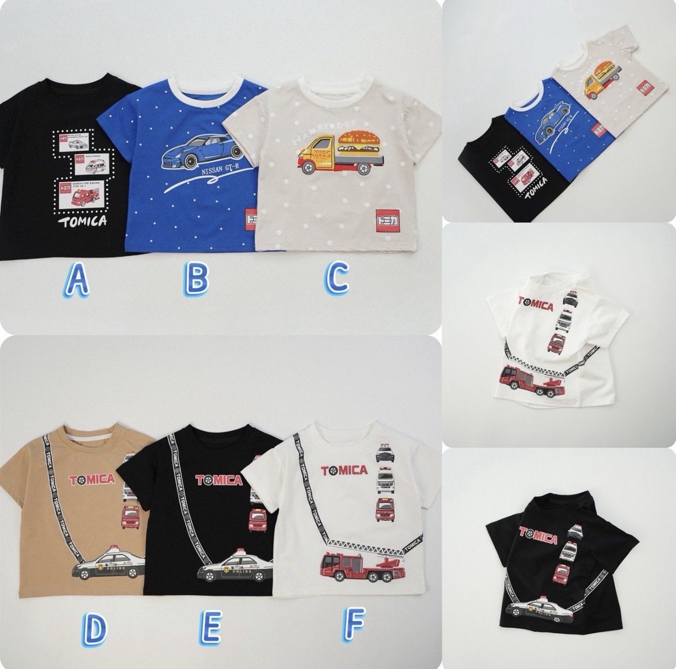 兒童Tom*ica車車圖案短袖上衣 - 2600195