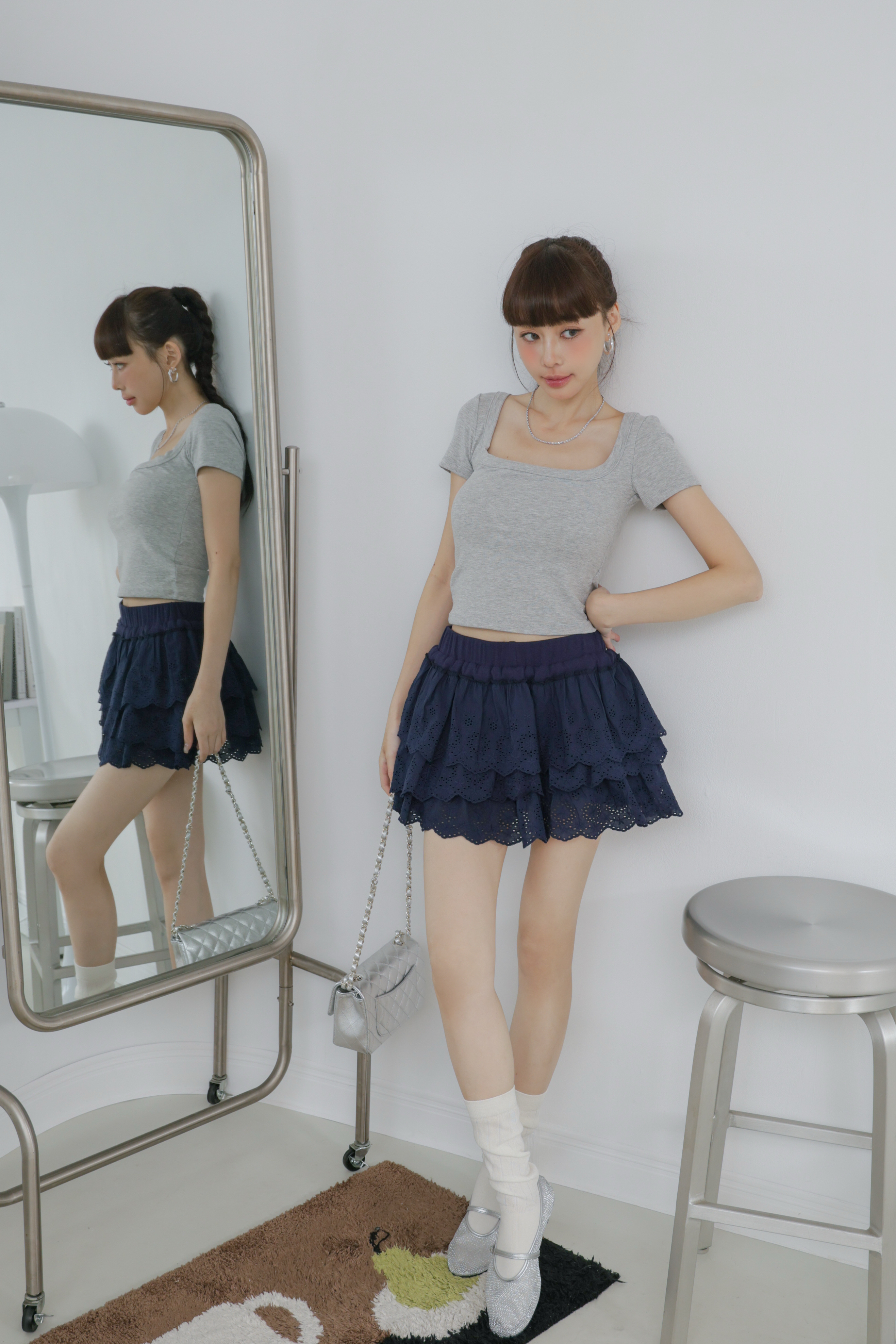 雕花蛋糕褲裙 P27