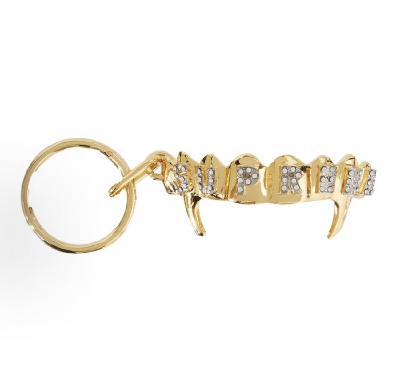 SUPREME Fronts Keychain Gold 金牙鑰匙圈