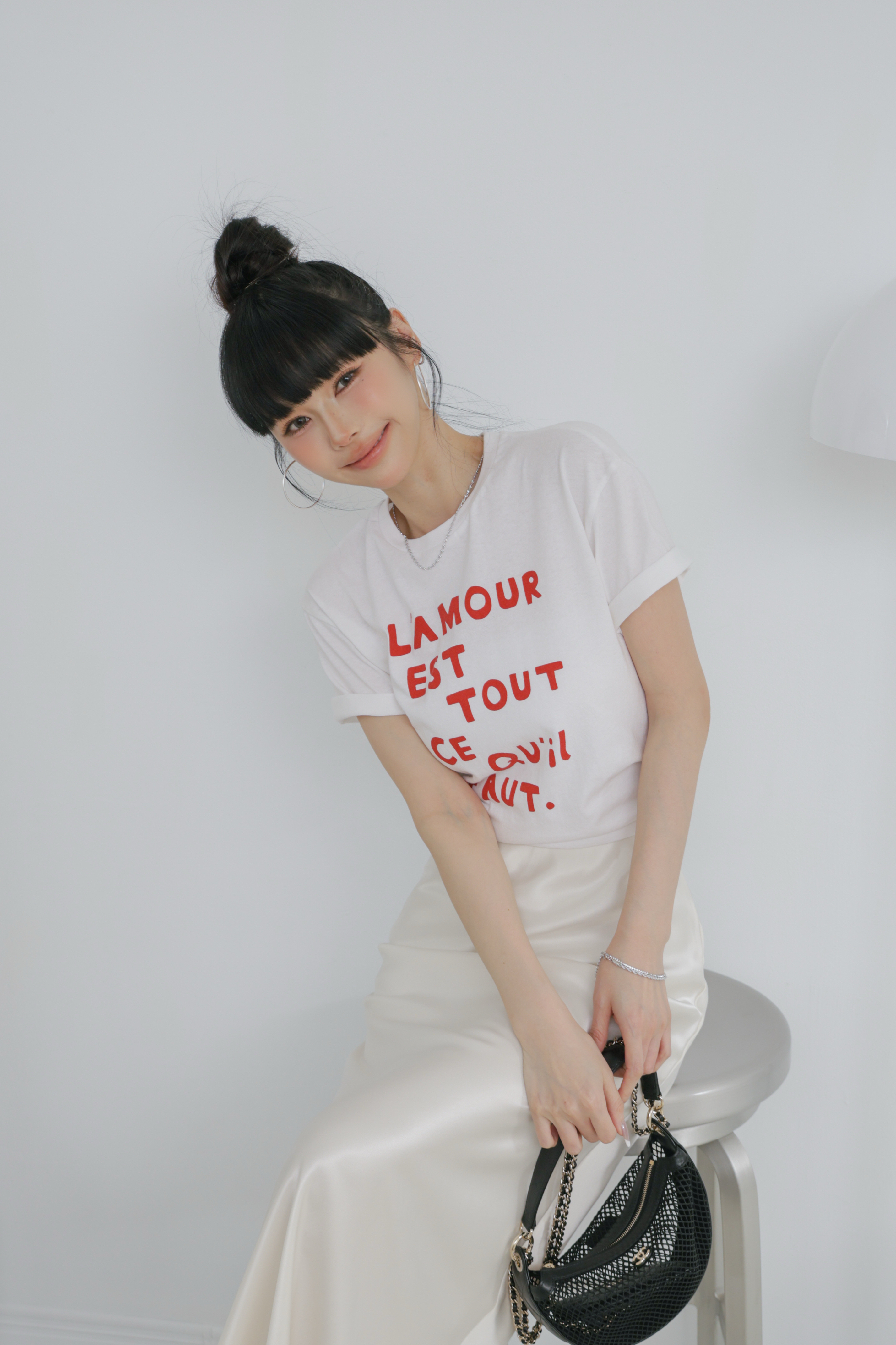 L'amour愛心字母短T P28