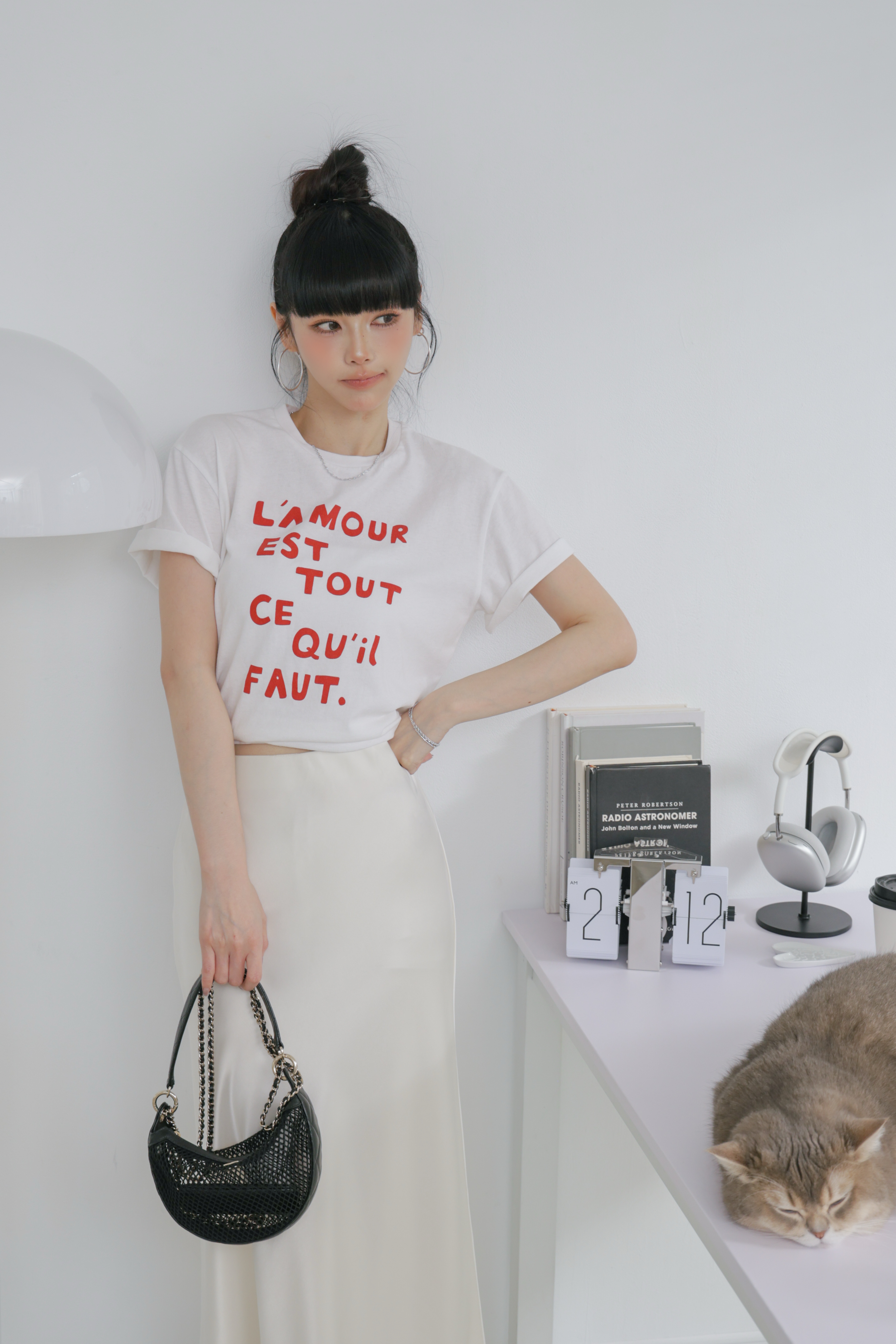 L'amour愛心字母短T P28