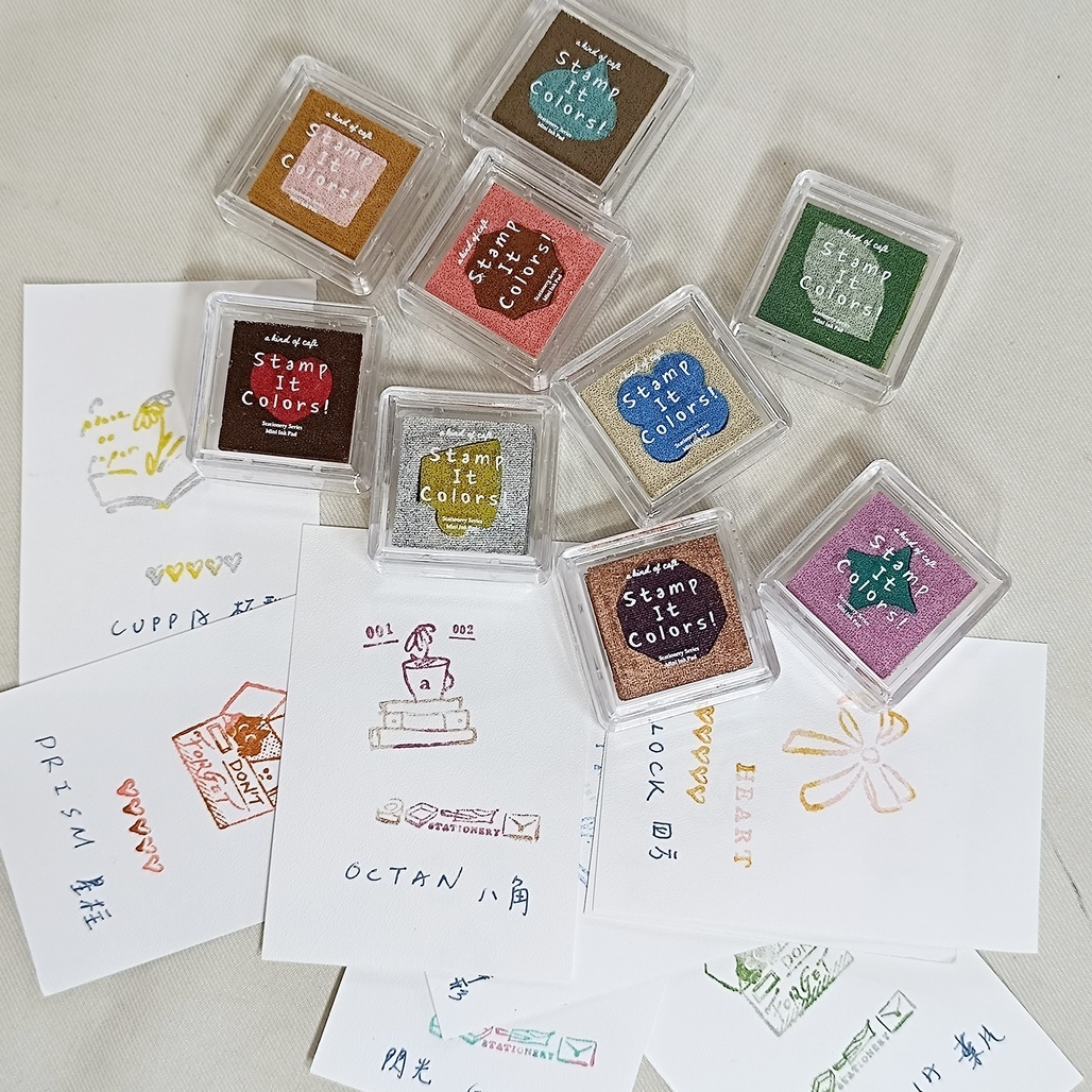 A Kind of cafe什物．特殊雙色訂製印台 共九色