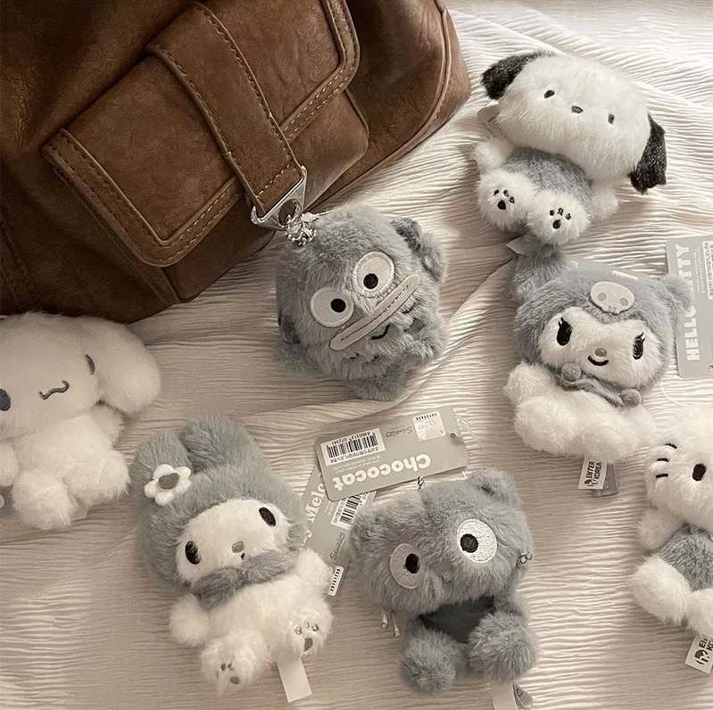 <韓國限定> Sanrio三麗鷗 灰色系列 純色吊飾玩偶 8款