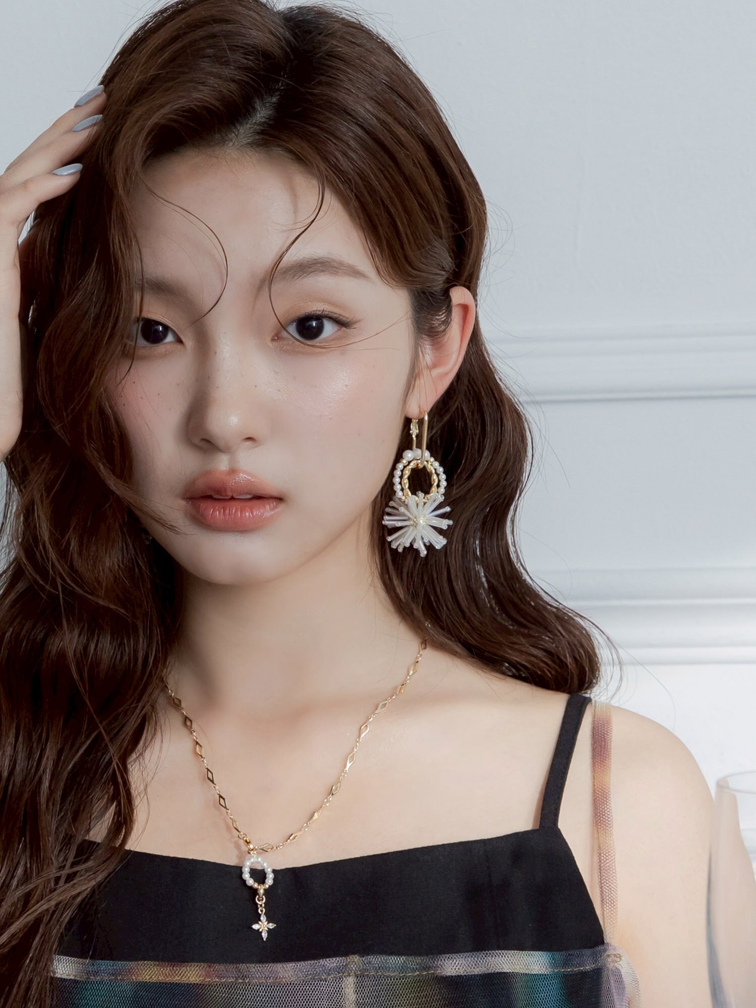 用聖代告白。(2way)MUCHAT手作14KGP煙花珍珠純銀針耳環