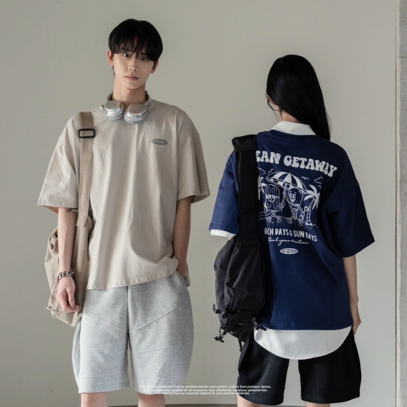 陽光海岸雪糕甜筒休閒短T