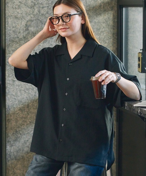 "代購" THE CRAFT CREW PRODUCTS 仿麻 短袖開襟襯衫