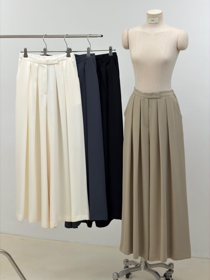 SA6026 百褶長裙褲