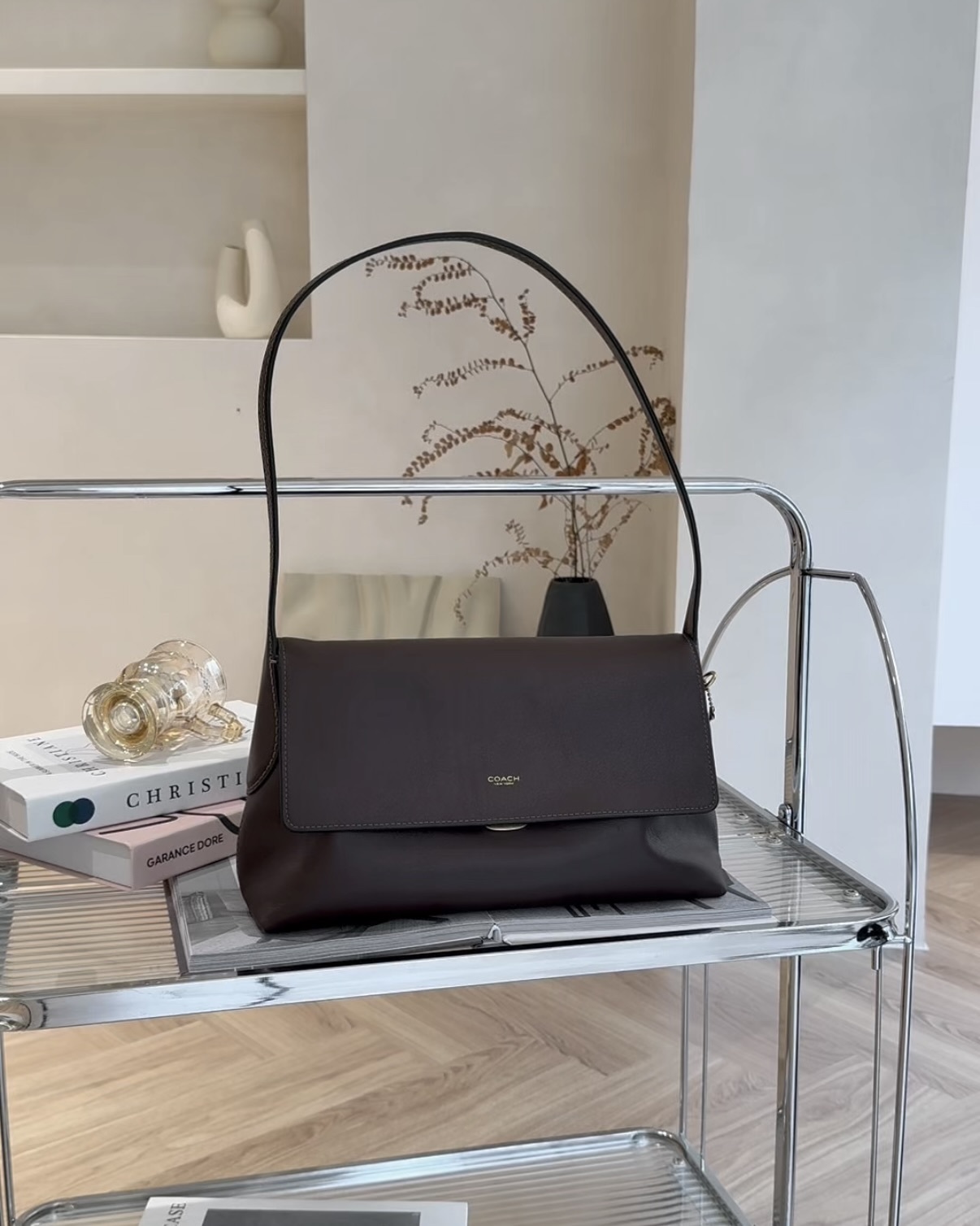 COACH｜CHELSEA 30 肩背包 楓葉紅色