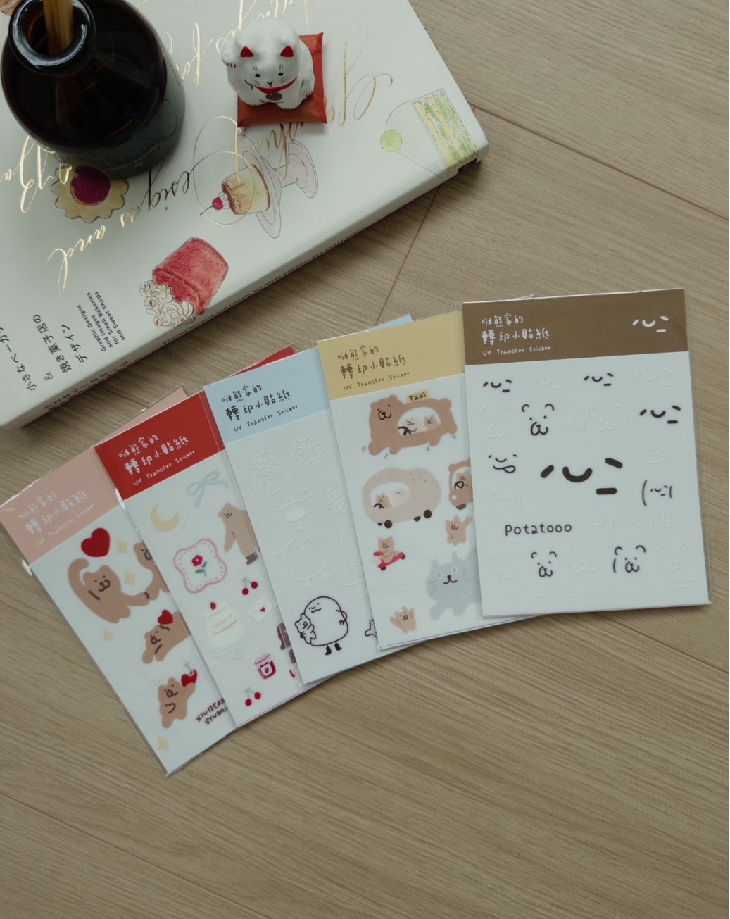 咻熊家的轉印小貼紙 五款可選 UV貼紙