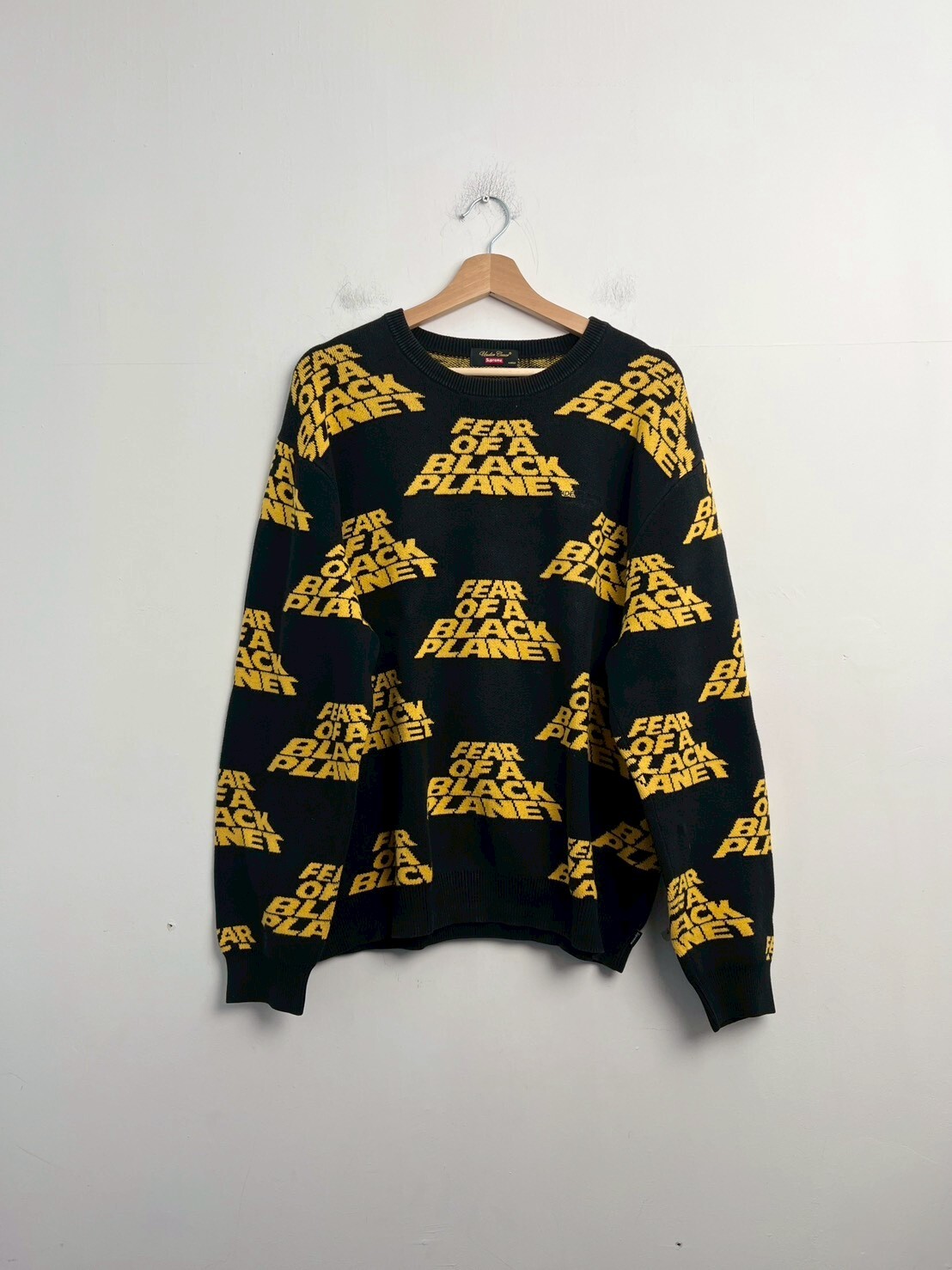 SUPREME × UNDERCOVER × PUBLIC ENEMY FEAR OF A BLACK PLANET SWEATER SIZE L