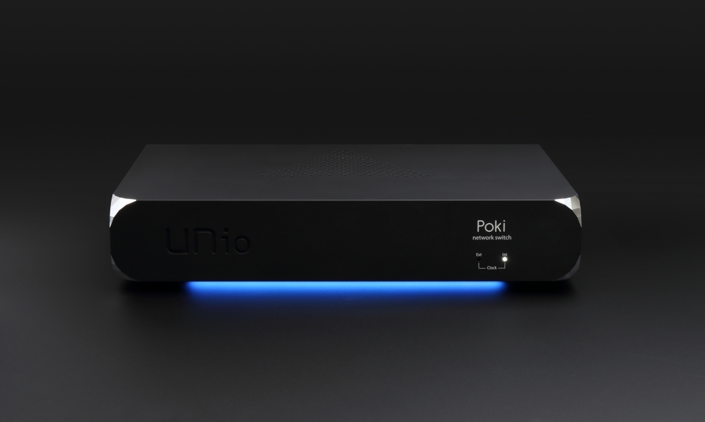 ungnoi UNio Poki 音響級網路交換器正面外觀