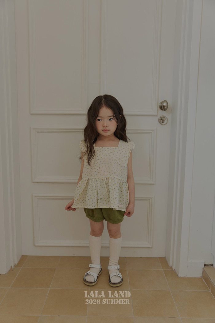 正韓夏lalaland 小童2色森林系短褲