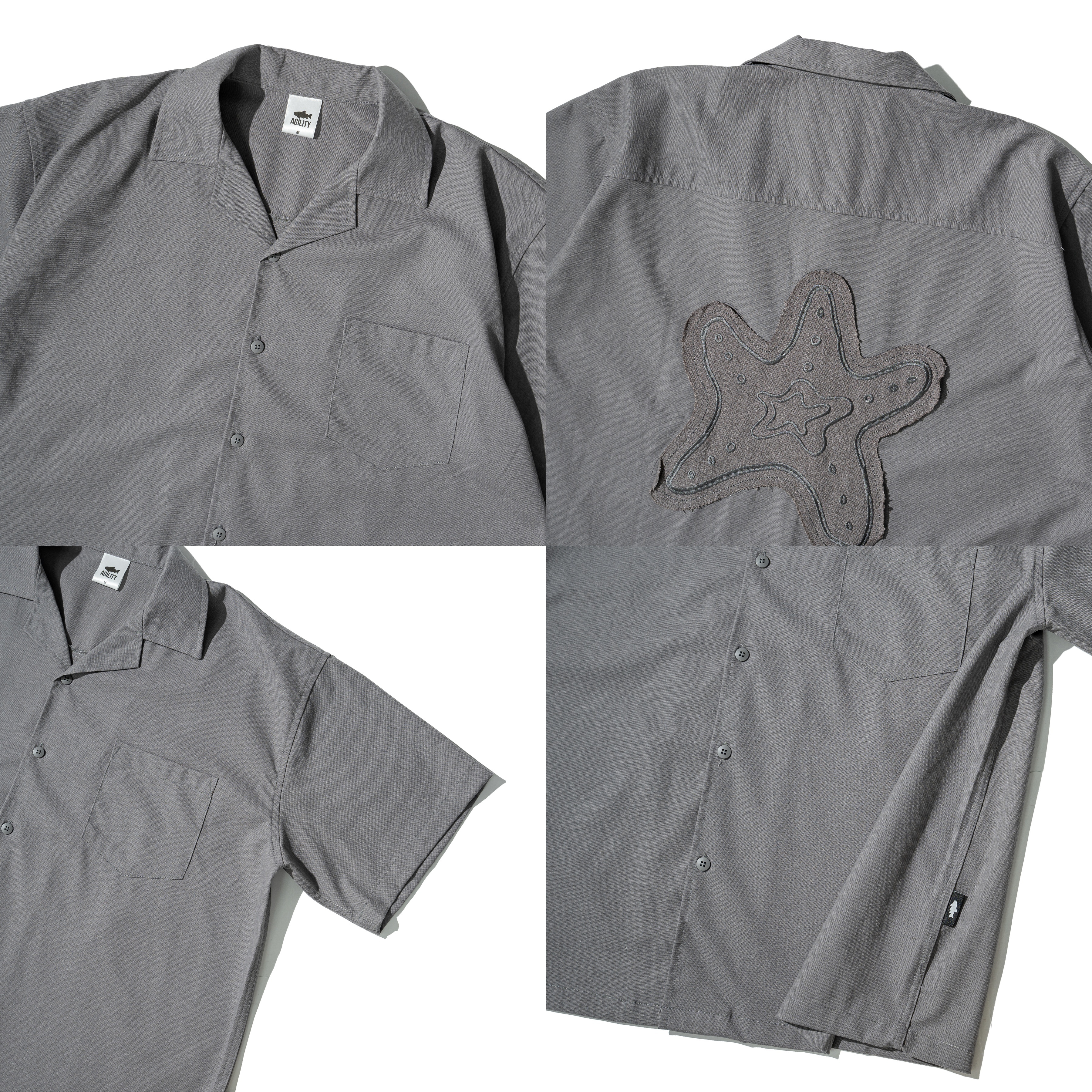 AGILITY Staff  "DS" Cuban Shirts 刺繡 古巴領 短袖襯衫 [STA-5]
