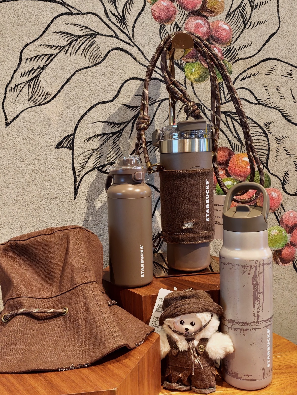 代購-STARBUCKS 星巴克 廢土風系列 咖啡棕 大容量 水杯 共3款