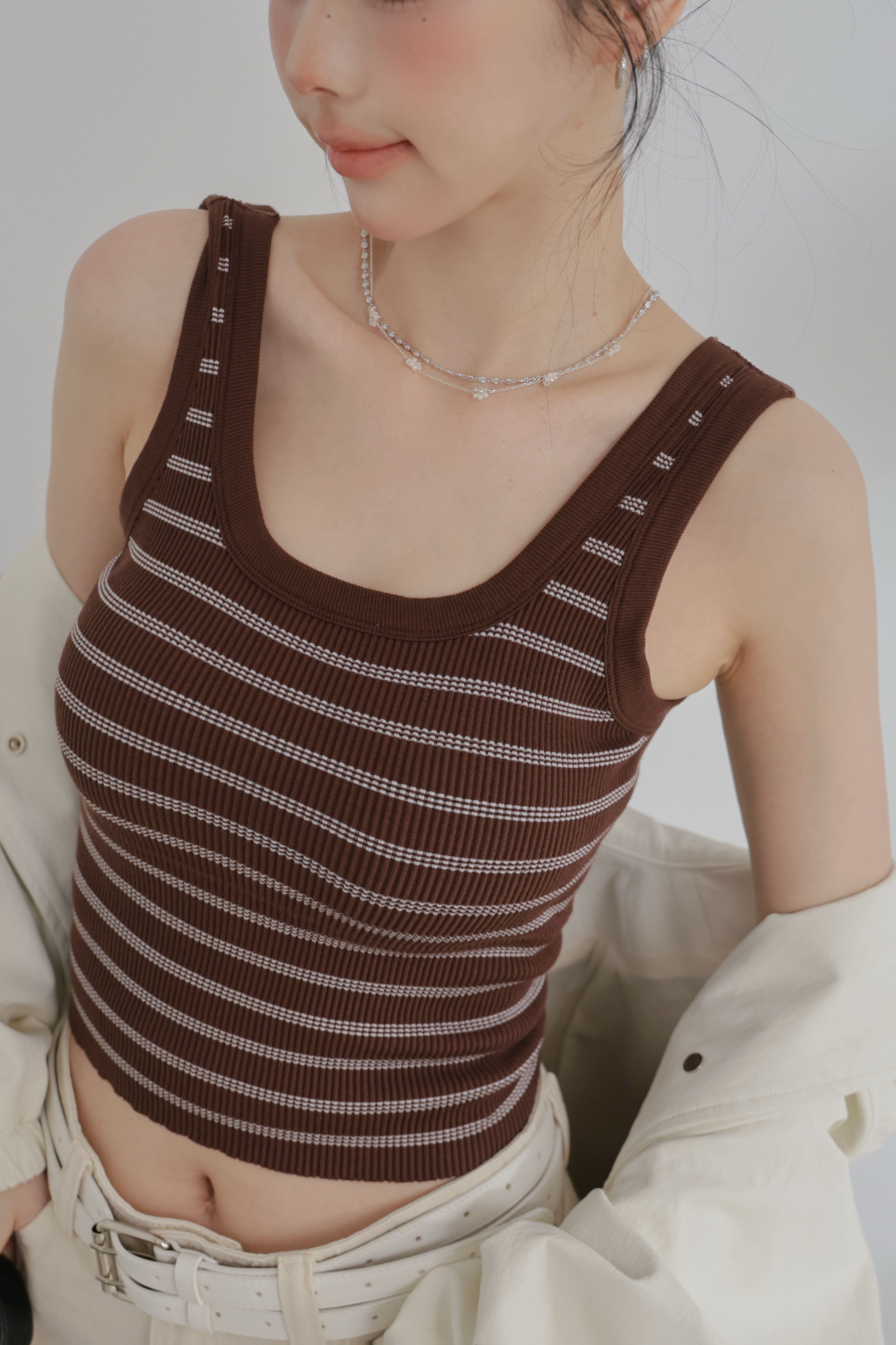 螺紋U領條紋BRATOP P39