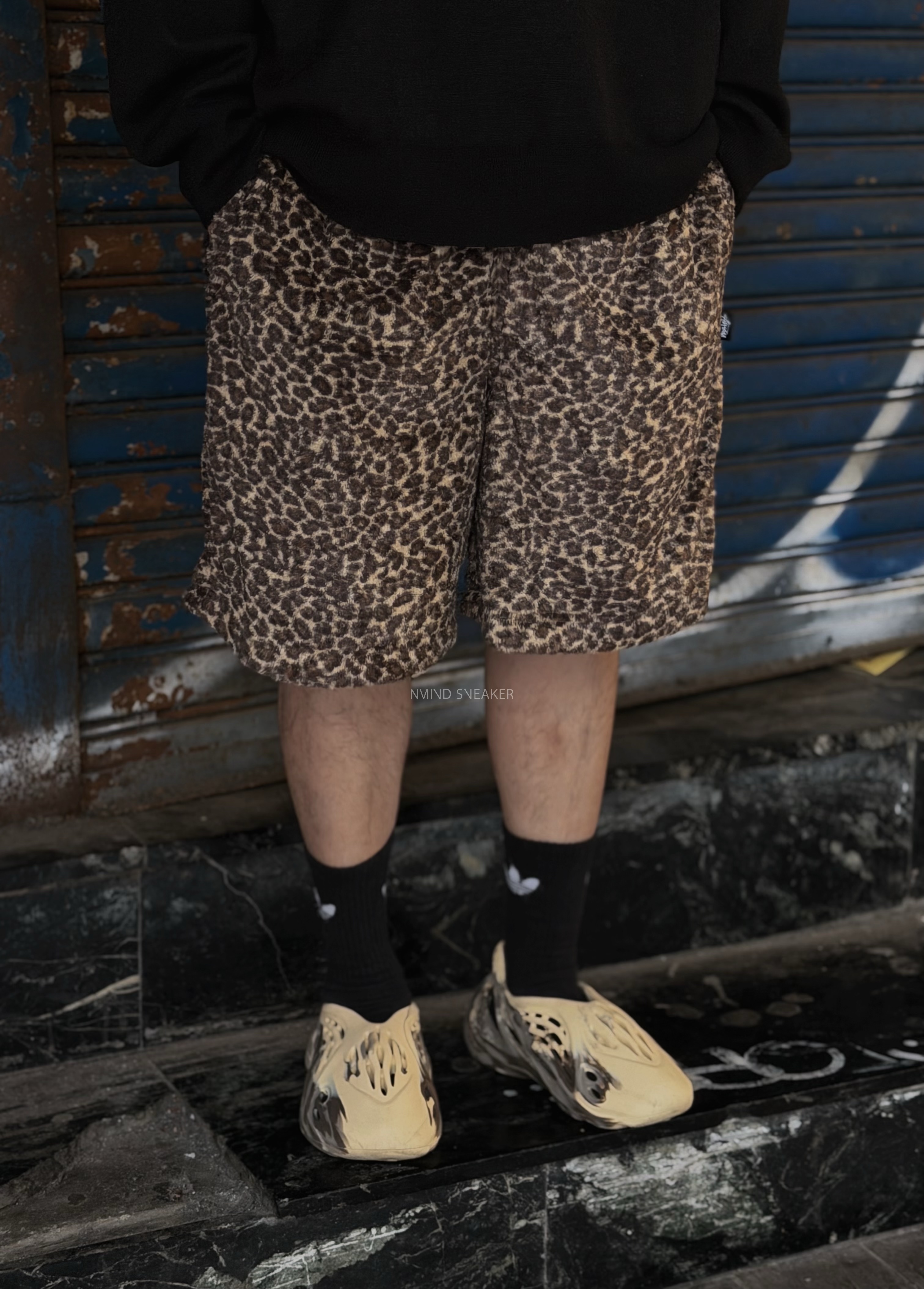 <快速出貨> STUSSY LEOPARD SHORT 豹紋毛絨布短褲