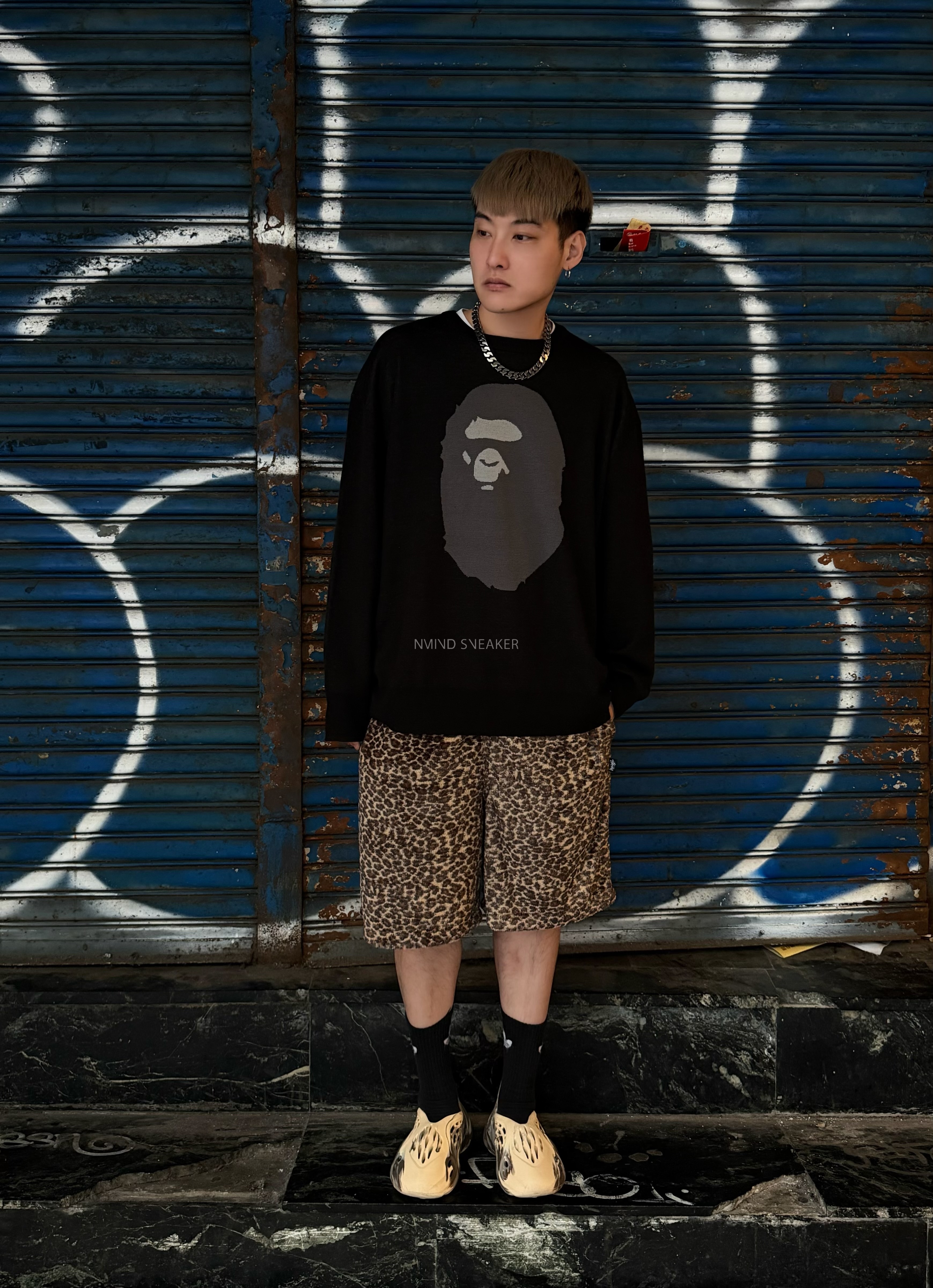<快速出貨> STUSSY LEOPARD SHORT 豹紋毛絨布短褲