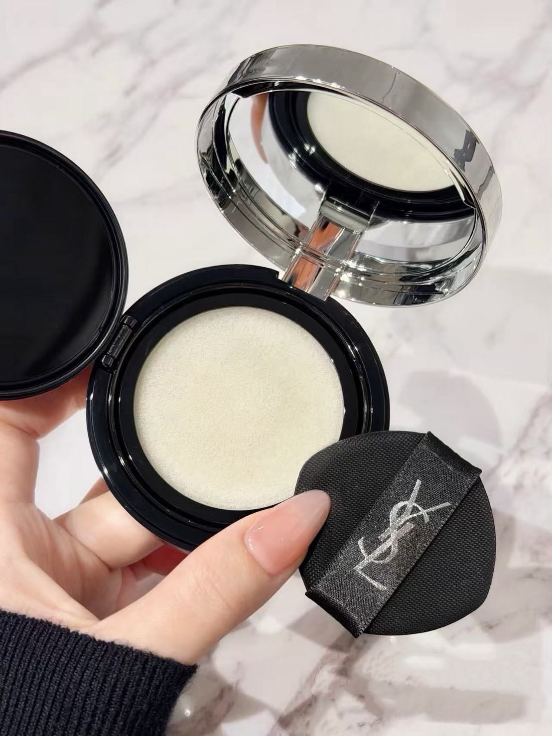 【預購】YSL 聖羅蘭 控油定妝氣墊14g 寶寶藍氣墊 水蜜粉 控油 霧面 海外限定