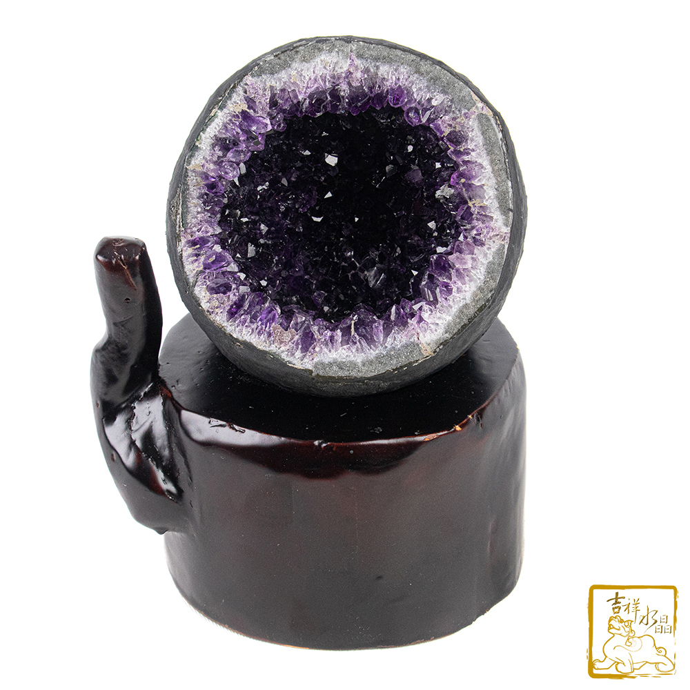 烏拉圭紫水晶洞 1.78kg 聚集財氣