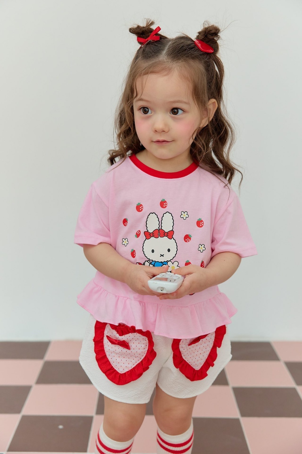 正韓夏SERA 2色草莓兔兔上衣