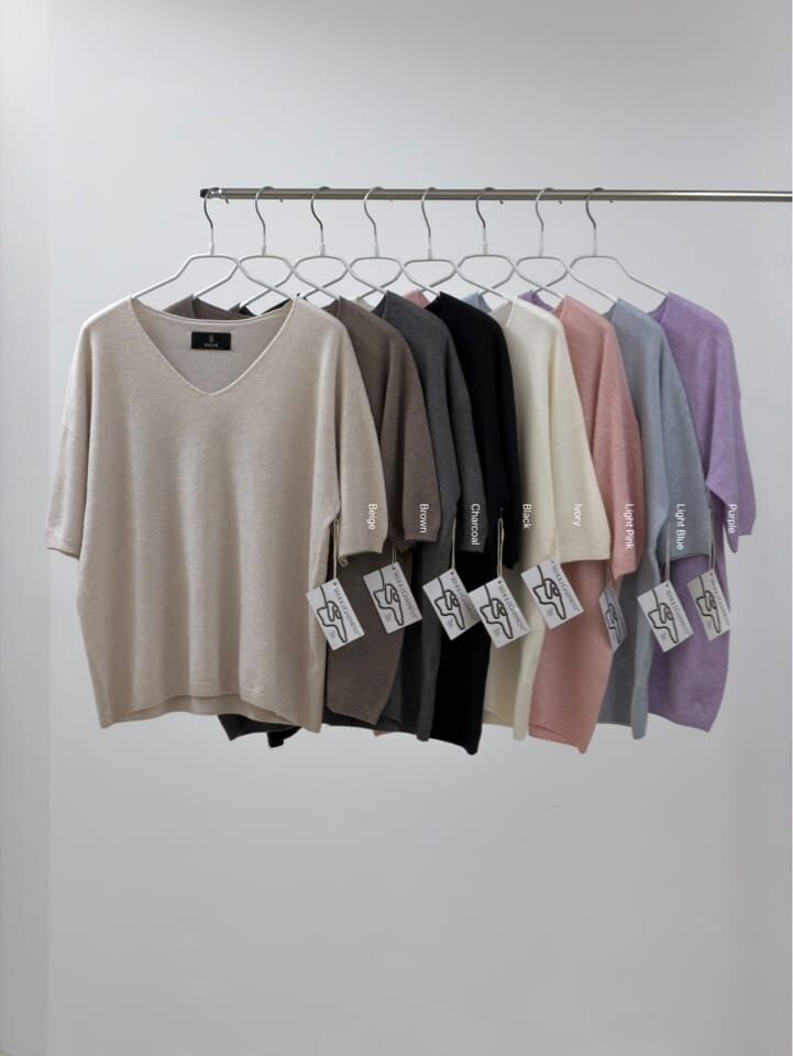 SA6046 V領針織衫