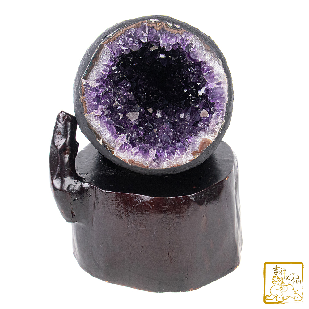 烏拉圭紫水晶洞 1.8kg 聚集財氣