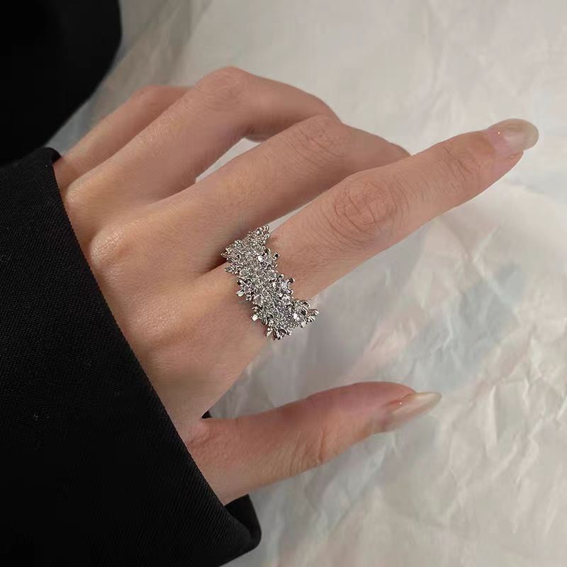 No.9243 滿天星鋯石鑽戒(可調節)